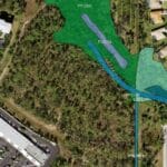 aerial map of wetlands